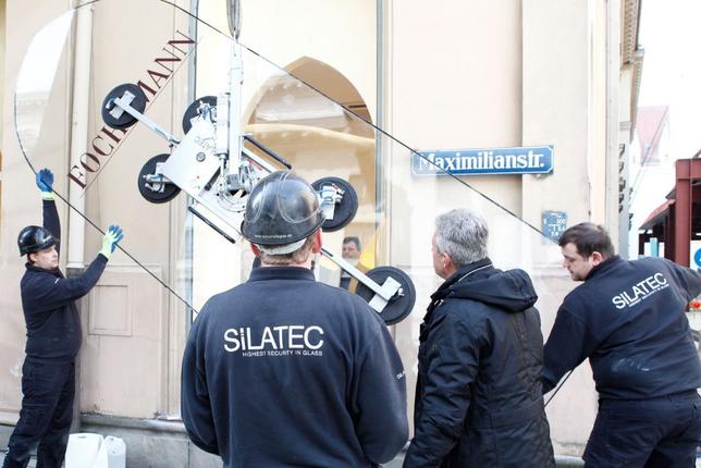 Silatec Fensterscheibe für Münchner Innenstadt (Sicherheitsglas)